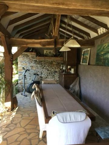 Bed and Breakfast Loft Atypique Villeneuve-de-Rivière Exterior foto