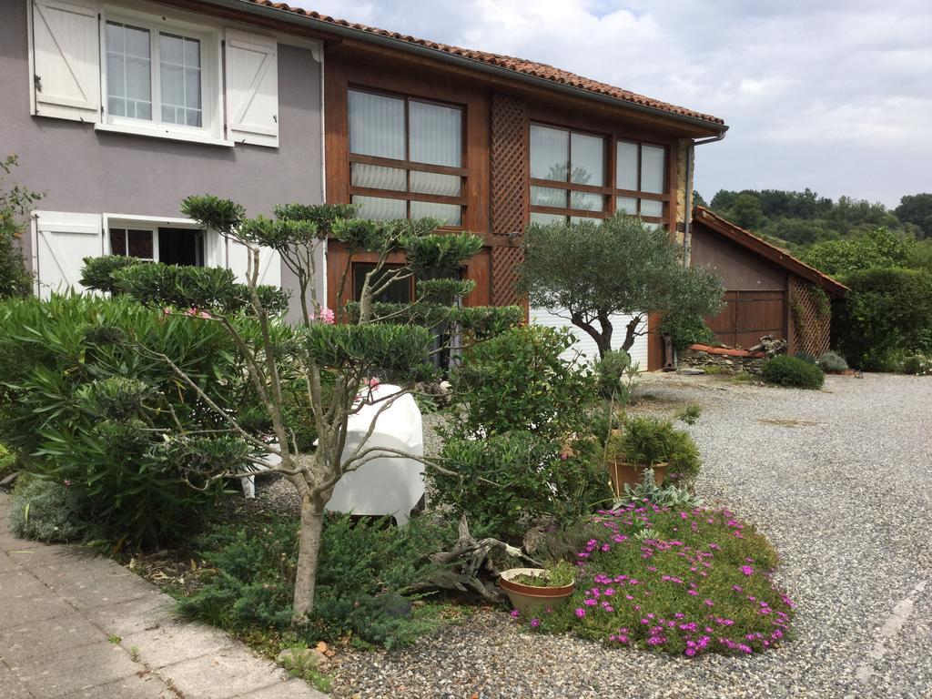 Bed and Breakfast Loft Atypique Villeneuve-de-Rivière Exterior foto